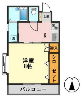 ハイツマコトC【2階】の間取り