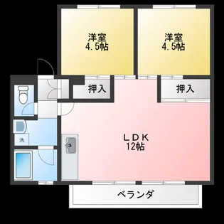 大屋敷ハイツ【1階】の間取り