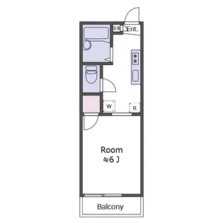 ドミールベルチェリー【3階】の間取り