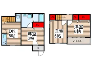 埼玉県川口市芝富士2【一戸建】の間取り