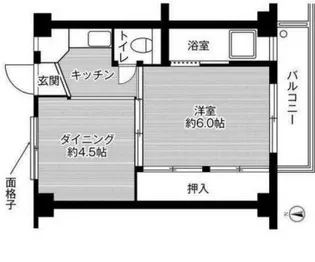 ビレッジハウス茶屋2号棟【3階】の間取り