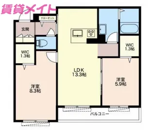 FUTURE【2階】の間取り