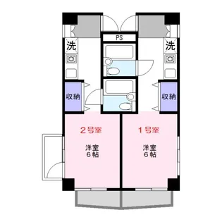 黒沢ビル【4階】の間取り