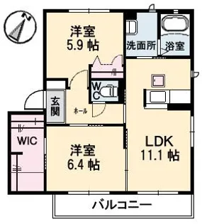 アド グランデ II棟【1階】の間取り