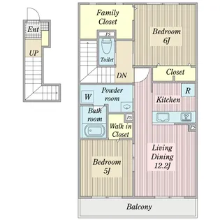 ポルクス【2階】の間取り