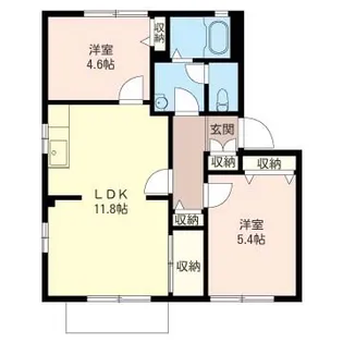 アークガーデンおゆみ野A【1階】の間取り