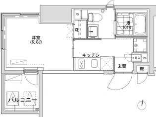 グランディオール広尾テラス【10階】の間取り