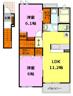 プレリーヴィラ【2階】の間取り