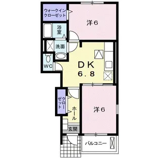 オルバス【1階】の間取り