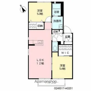 スカイパーク横尾 A棟【2階】の間取り
