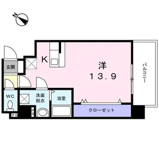 ドレスローズ【5階】の間取り