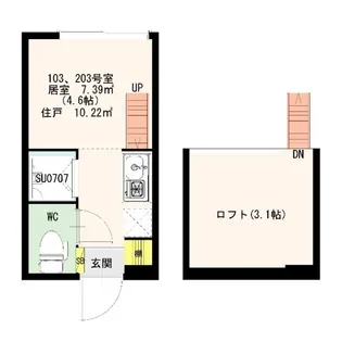 Stage 北新宿【2階】の間取り