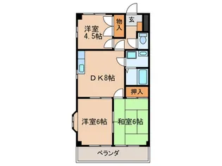 ファミールコートS【1階】の間取り