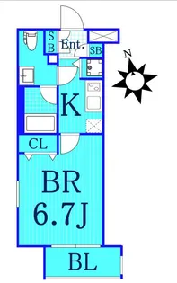 レアマークス東白楽【3階】の間取り