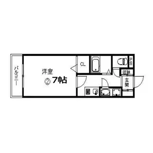 ベルシモンズ桜川【6階】の間取り