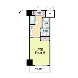 ロイヤルクイーンズパーク【9階】の間取り