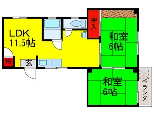 セントラルパ-クビル【4階】の間取り