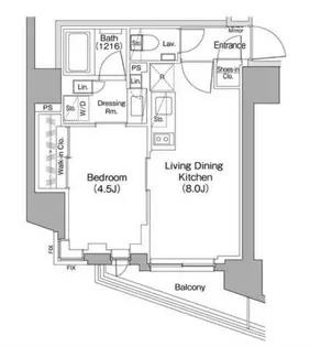 ザ・パークハビオ蒲田【10階】の間取り