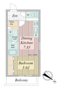 estageo太子橋【2階】の間取り