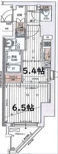 ファーストフィオーレ谷町六丁目フェリシア【3階】の間取り