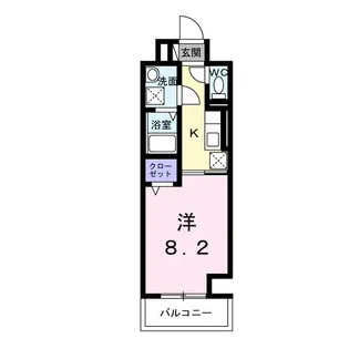ウィングコート天王寺【3階】の間取り