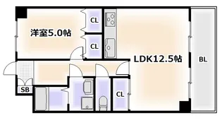 デイグラン長居公園【2階】の間取り