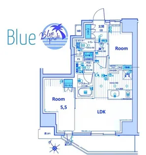 デュオステージ藤沢【6階】の間取り