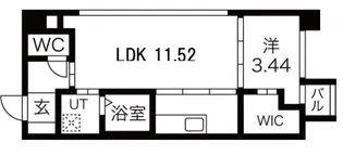 プラネシア東山三条【2階】の間取り