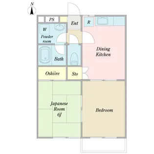 メリーハウス【1階】の間取り