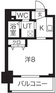 プランドール江戸堀レジデンス【8階】の間取り