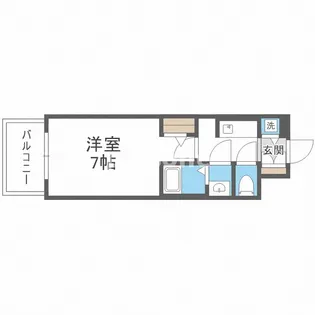S-RESIDENCEドーム前千代崎【11階】の間取り