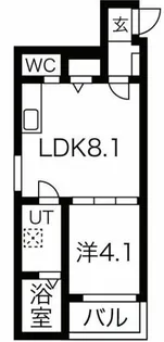 ルミエール若江岩田【3階】の間取り