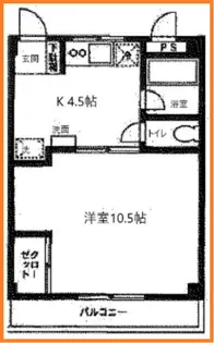 スリーフラット228【2階】の間取り