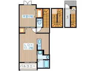 コーポサンライズI【3階】の間取り