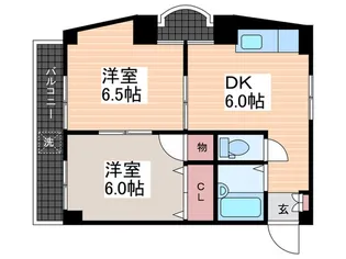 吉川ビル【4階】の間取り