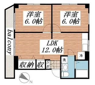メゾン赤坂(メゾンアカサカ)【3階】の間取り