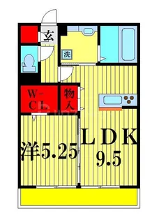 リ シャンブル【2階】の間取り