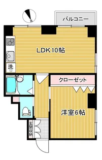 シティハイムコスモ【4階】の間取り