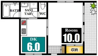 コーポM&H【1階】の間取り
