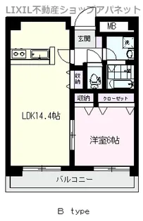 グランディール駅南【1階】の間取り
