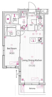 ガーラ・ステーション川崎久地【2階】の間取り