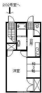 ジュネス本小路【1階】の間取り