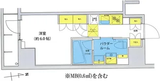 アジールコート北品川【12階】の間取り