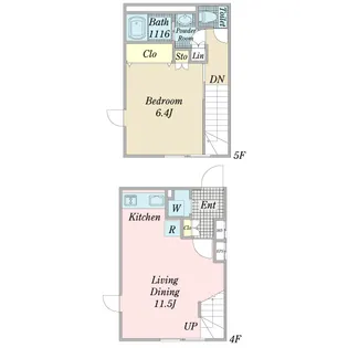 LAP1S神楽坂の間取り