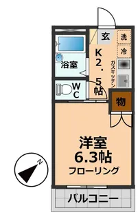メゾンハーベスト【1階】の間取り