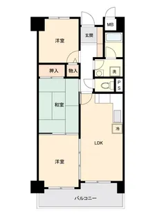 アーバンパーク行徳【6階】の間取り