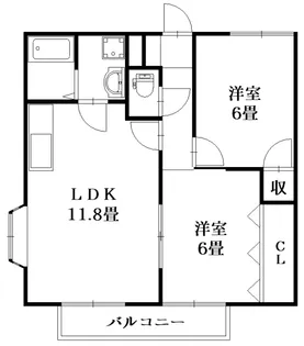 エスポワール野田【2階】の間取り