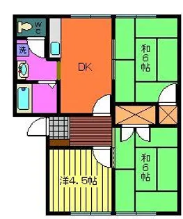 メゾン桜尾【2階】の間取り