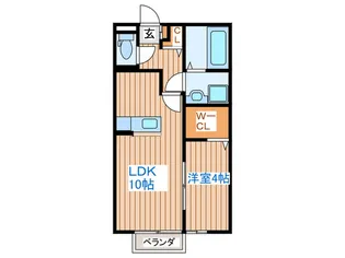 シャルマンコ-ト杜A【1階】の間取り