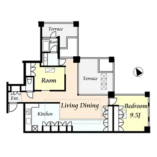 クイズ広尾【10階】の間取り